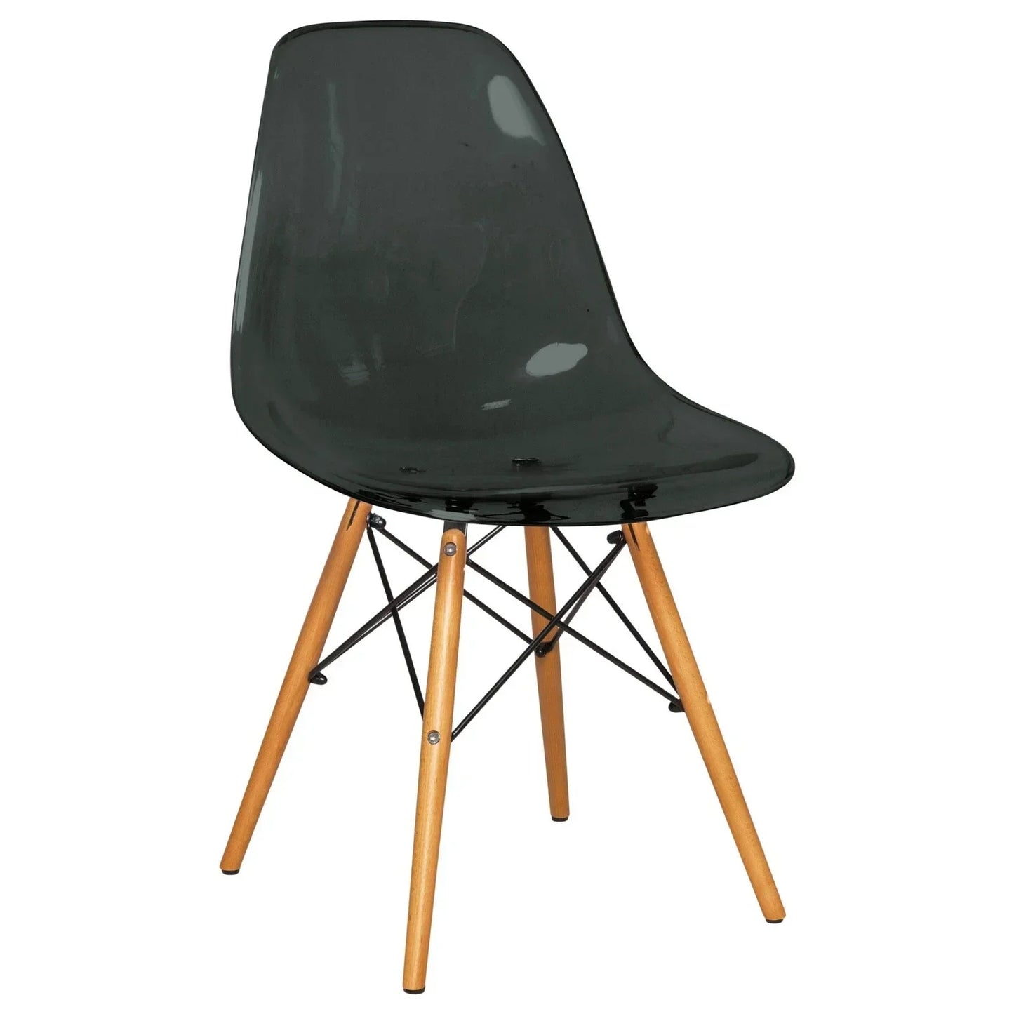 Dover and Cresco Modern Dining Chair Molded Side Chair with Base - Elax Furniture