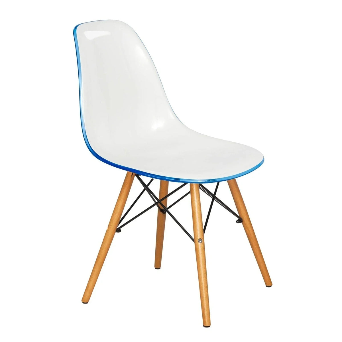Dover and Cresco Modern Dining Chair Molded Side Chair with Base - Elax Furniture