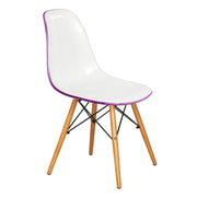 Dover and Cresco Modern Dining Chair Molded Side Chair with Base - Elax Furniture