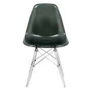 Cresco Modern Dining Side Chair in Curved Back Design with Multiple Base Options: Wood, Acrylic, Chrome & Gold Eiffel Design - Elax Furniture