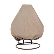 Wicker Hanging 2 person Egg Swing Chair With Outdoor Cover - Elax Furniture