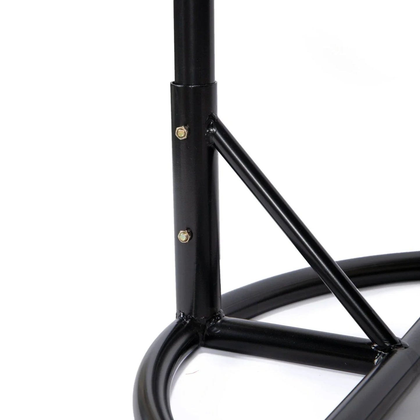 Charcoal Wicker Hanging Single Egg Swing Chair With Cushions - Elax Furniture