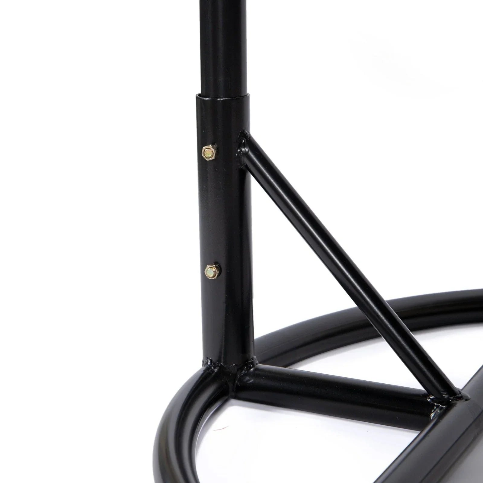 Charcoal Wicker Hanging Single Egg Swing Chair With Cushions - Elax Furniture