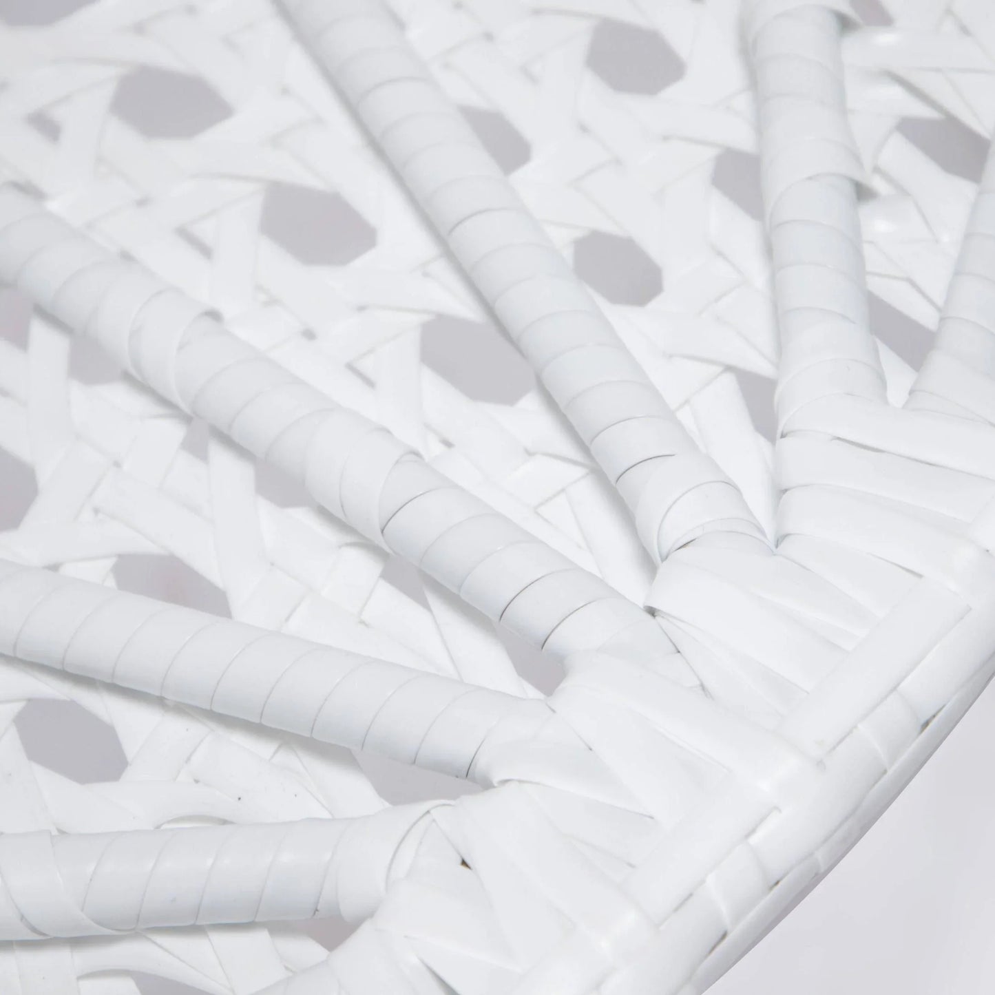 White Wicker Hanging Single Egg Swing Chair With Cushions - Elax Furniture