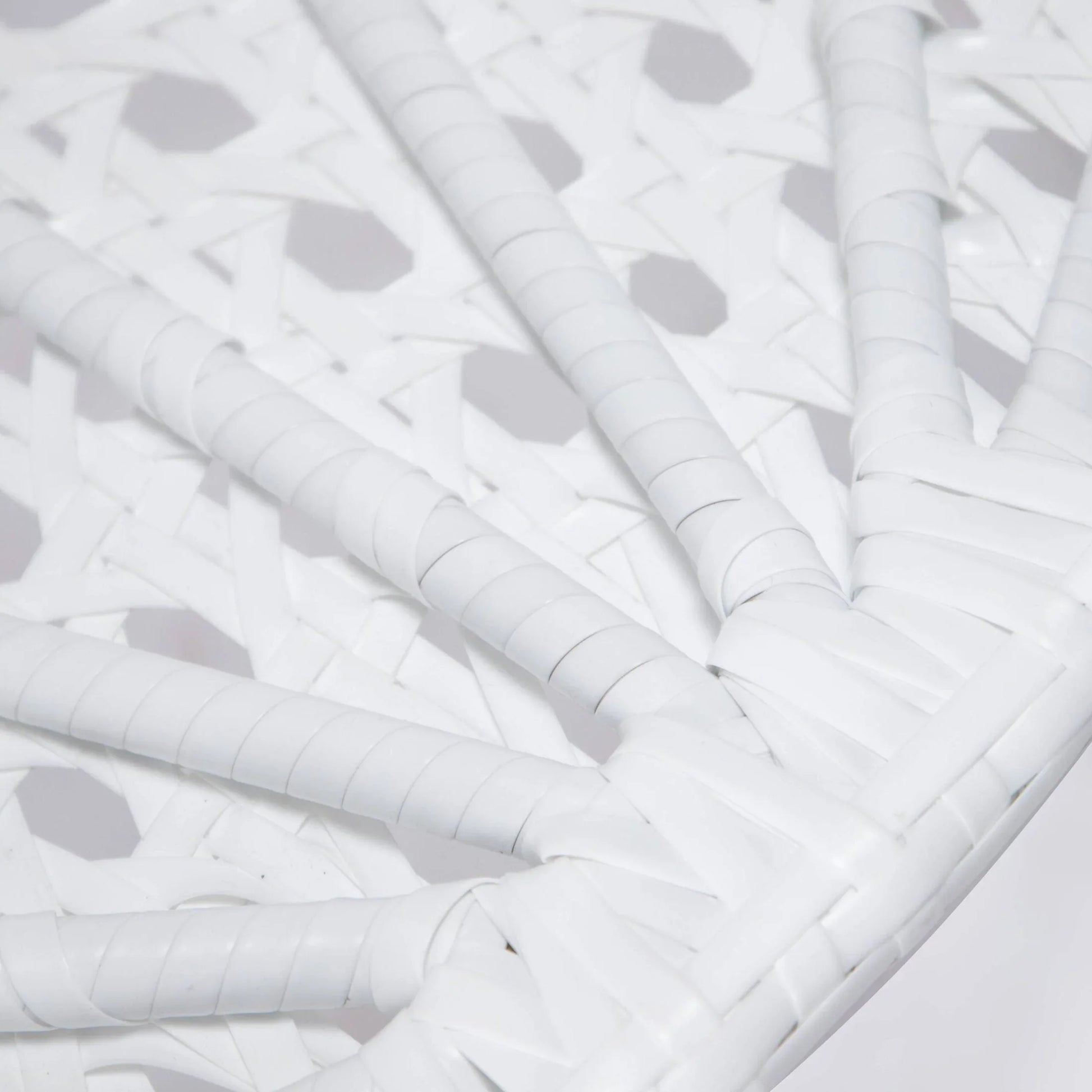 White Wicker Hanging Single Egg Swing Chair With Cushions - Elax Furniture