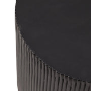 Eden Series Side Table in Fiberstone Round Accent Table for Home, Living Room, Indoor, and Outdoor - Elax Furniture