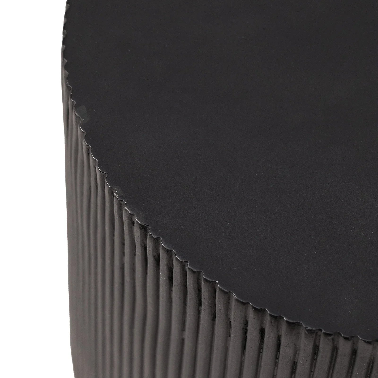 Eden Series Side Table in Fiberstone Round Accent Table for Home, Living Room, Indoor, and Outdoor - Elax Furniture