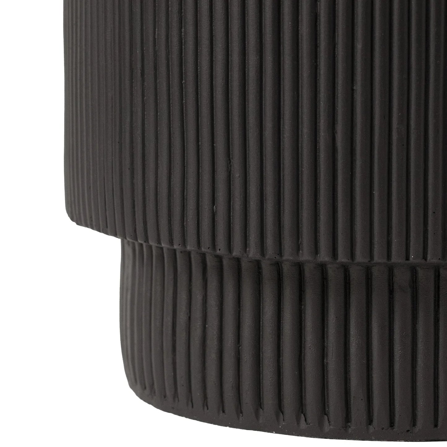 Eden Series Side Table in Fiberstone Round Accent Table for Home, Living Room, Indoor, and Outdoor - Elax Furniture