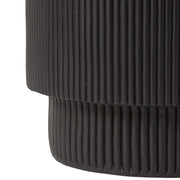 Eden Series Side Table in Fiberstone Round Accent Table for Home, Living Room, Indoor, and Outdoor - Elax Furniture