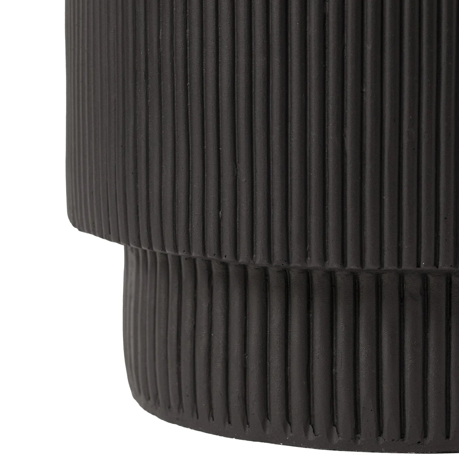 Eden Series Side Table in Fiberstone Round Accent Table for Home, Living Room, Indoor, and Outdoor - Elax Furniture