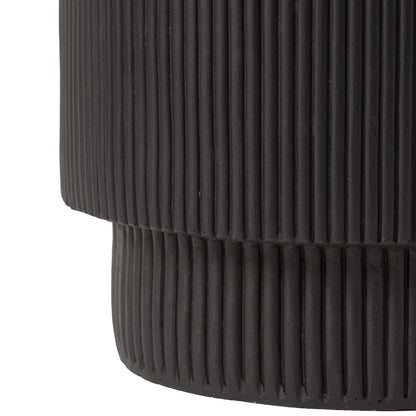 Eden Series Side Table in Fiberstone Round Accent Table for Home, Living Room, Indoor, and Outdoor - Elax Furniture