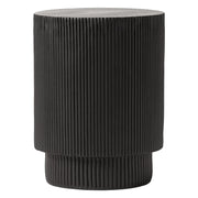 Eden Series Side Table in Fiberstone Round Accent Table for Home, Living Room, Indoor, and Outdoor - Elax Furniture
