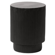Eden Series Side Table in Fiberstone Round Accent Table for Home, Living Room, Indoor, and Outdoor - Elax Furniture