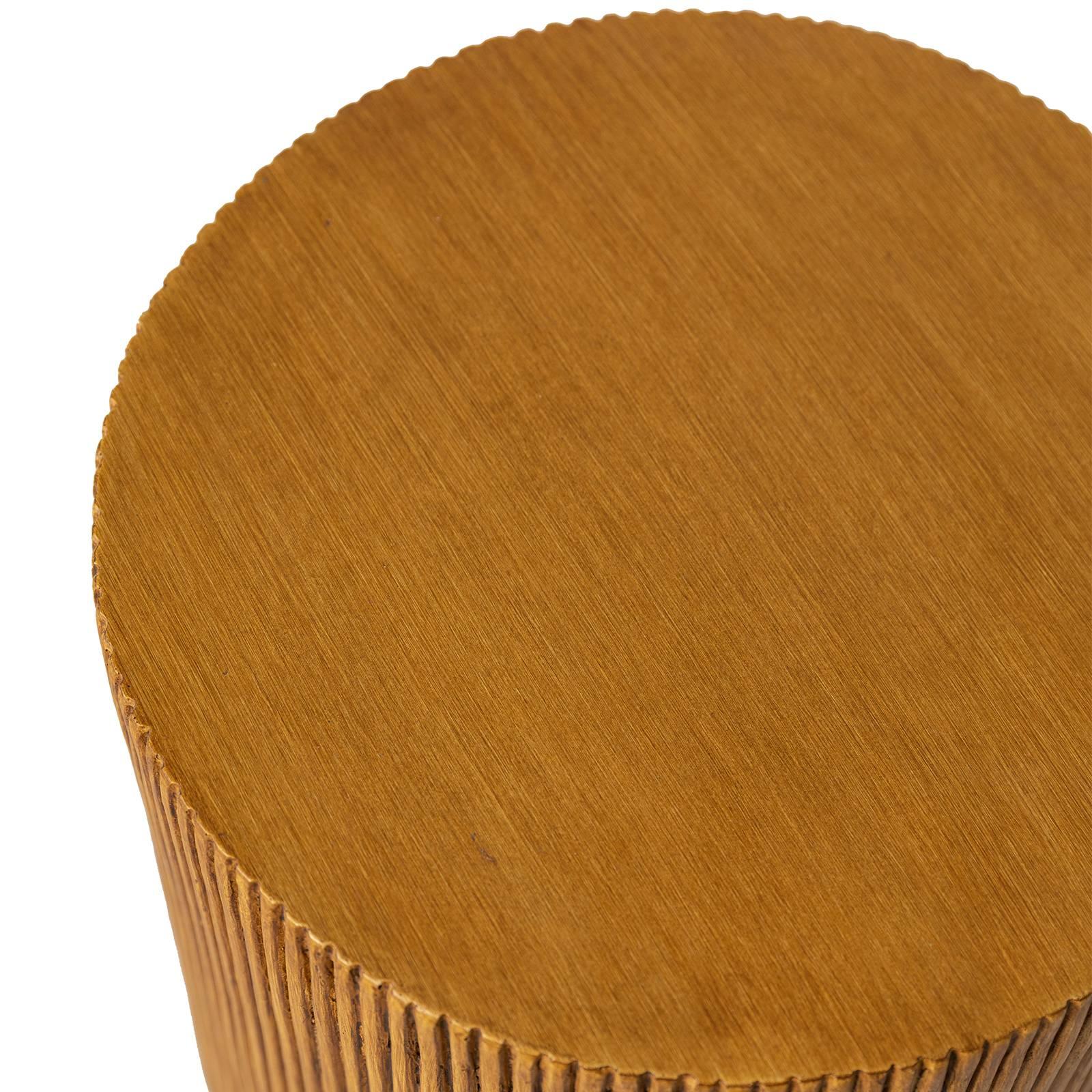 Eden Series Side Table in Fiberstone Round Accent Table for Home, Living Room, Indoor, and Outdoor - Elax Furniture
