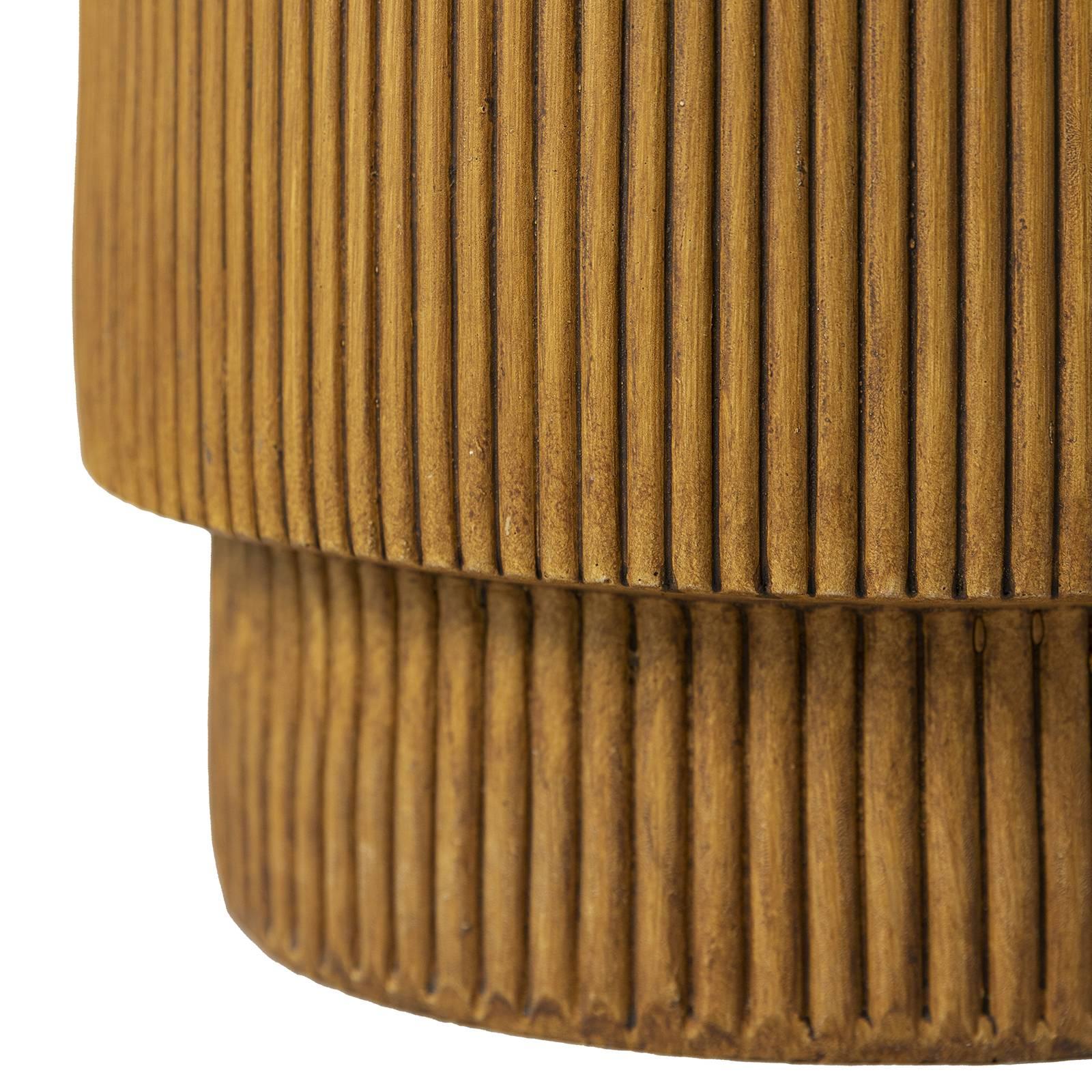 Eden Series Side Table in Fiberstone Round Accent Table for Home, Living Room, Indoor, and Outdoor - Elax Furniture