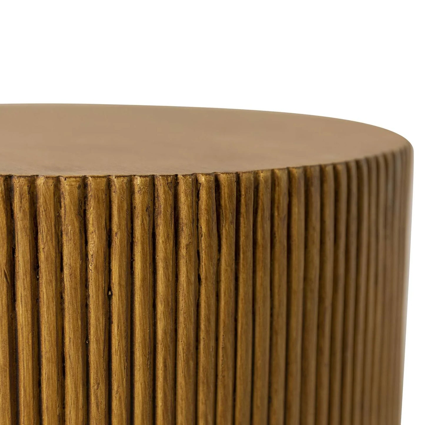 Eden Series Side Table in Fiberstone Round Accent Table for Home, Living Room, Indoor, and Outdoor - Elax Furniture