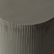 Eden Series Side Table in Fiberstone Round Accent Table for Home, Living Room, Indoor, and Outdoor - Elax Furniture