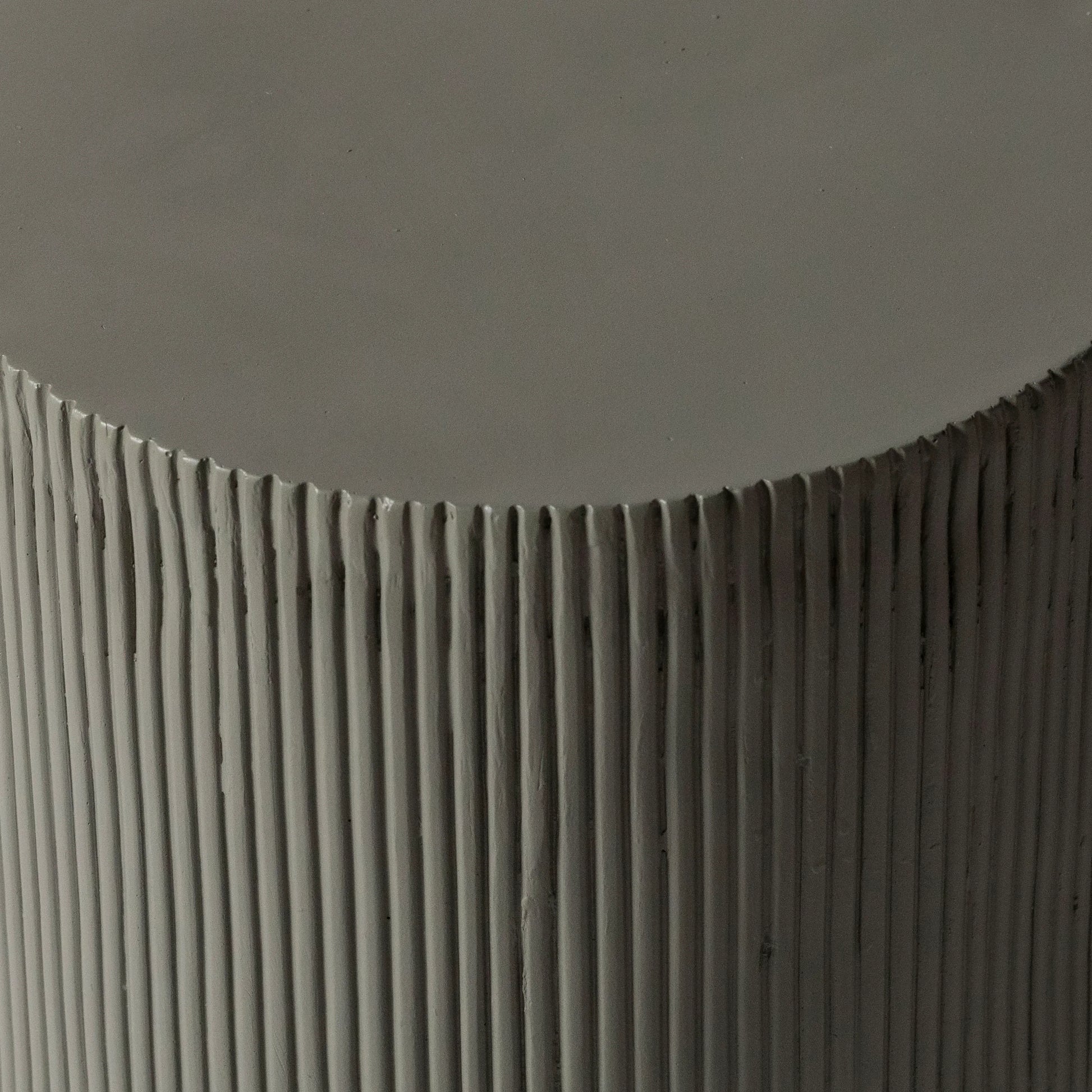 Eden Series Side Table in Fiberstone Round Accent Table for Home, Living Room, Indoor, and Outdoor - Elax Furniture