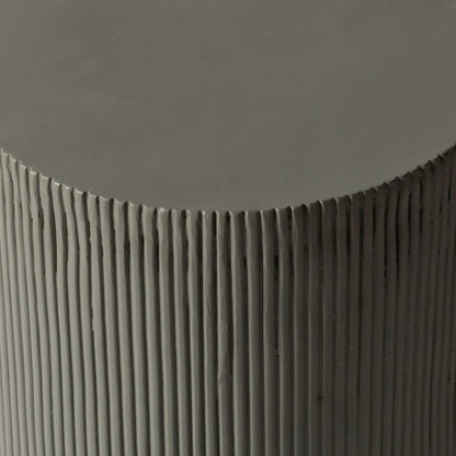 Eden Series Side Table in Fiberstone Round Accent Table for Home, Living Room, Indoor, and Outdoor - Elax Furniture