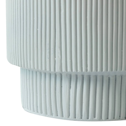 Eden Series Side Table in Fiberstone Round Accent Table for Home, Living Room, Indoor, and Outdoor - Elax Furniture