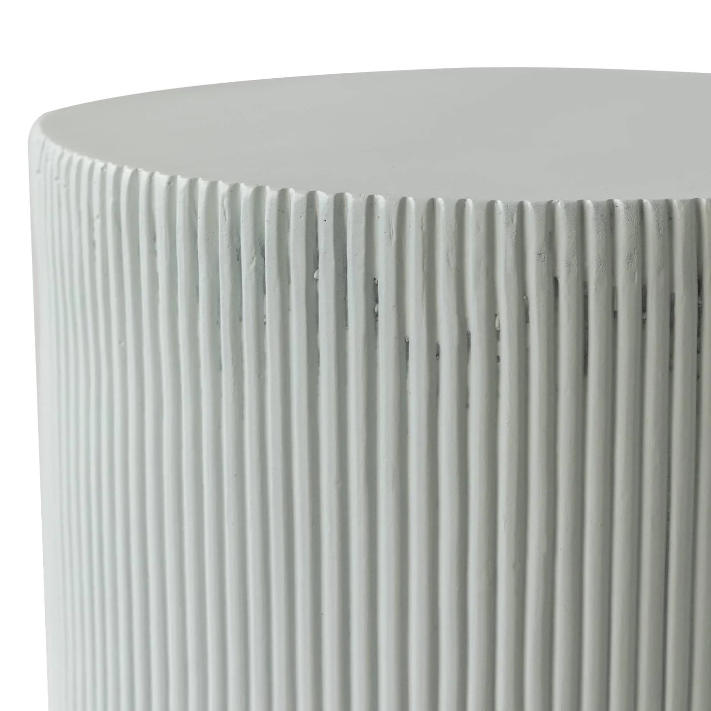 Eden Series Side Table in Fiberstone Round Accent Table for Home, Living Room, Indoor, and Outdoor - Elax Furniture