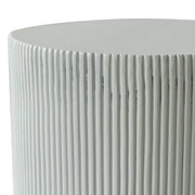 Eden Series Side Table in Fiberstone Round Accent Table for Home, Living Room, Indoor, and Outdoor - Elax Furniture