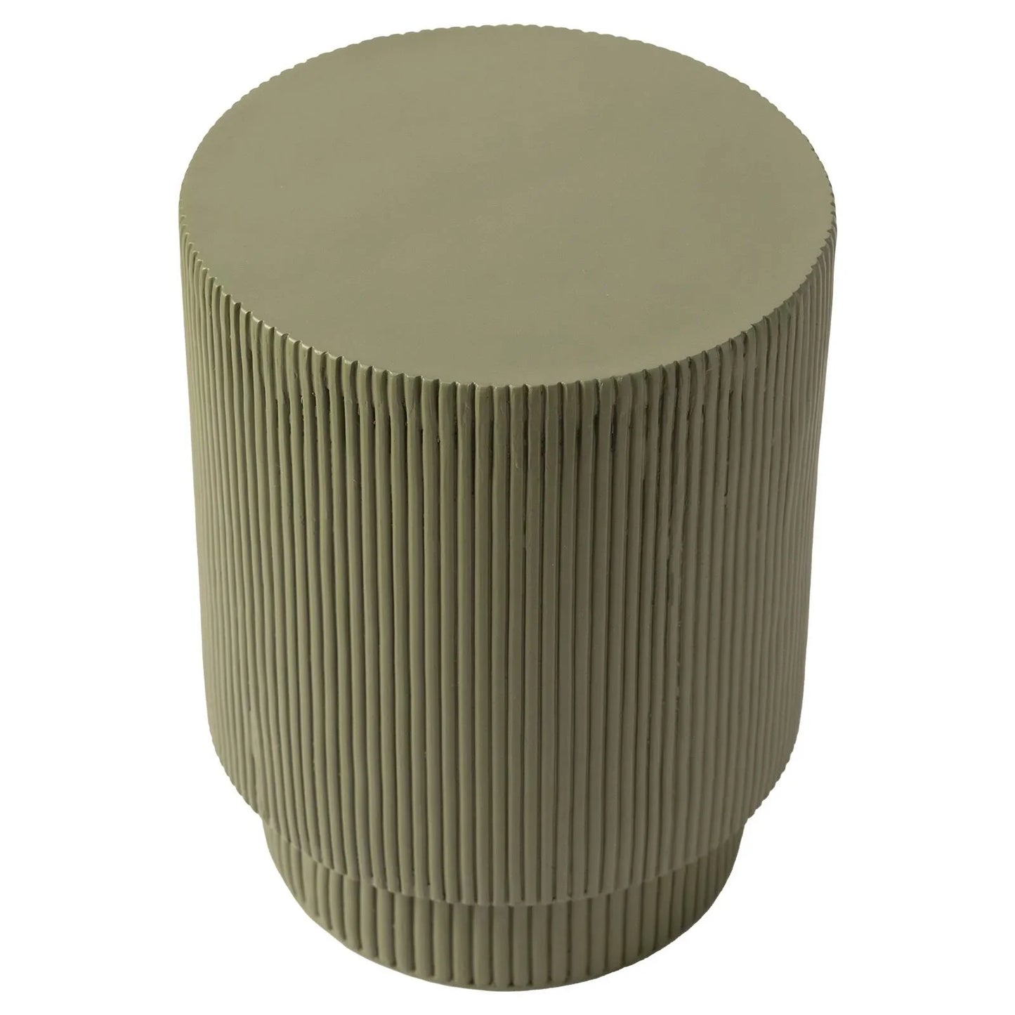 Eden Series Side Table in Fiberstone Round Accent Table for Home, Living Room, Indoor, and Outdoor - Elax Furniture