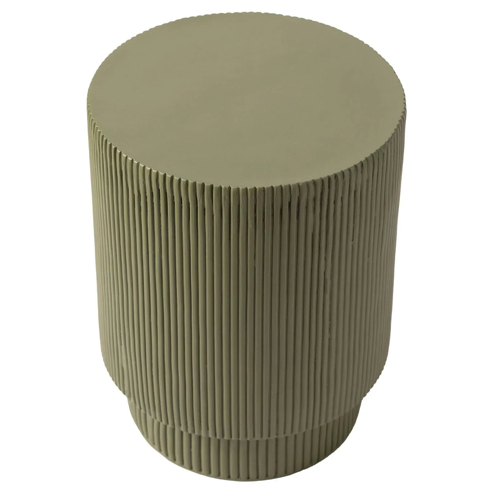 Eden Series Side Table in Fiberstone Round Accent Table for Home, Living Room, Indoor, and Outdoor - Elax Furniture