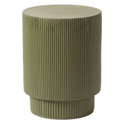 Eden Series Side Table in Fiberstone Round Accent Table for Home, Living Room, Indoor, and Outdoor - Elax Furniture