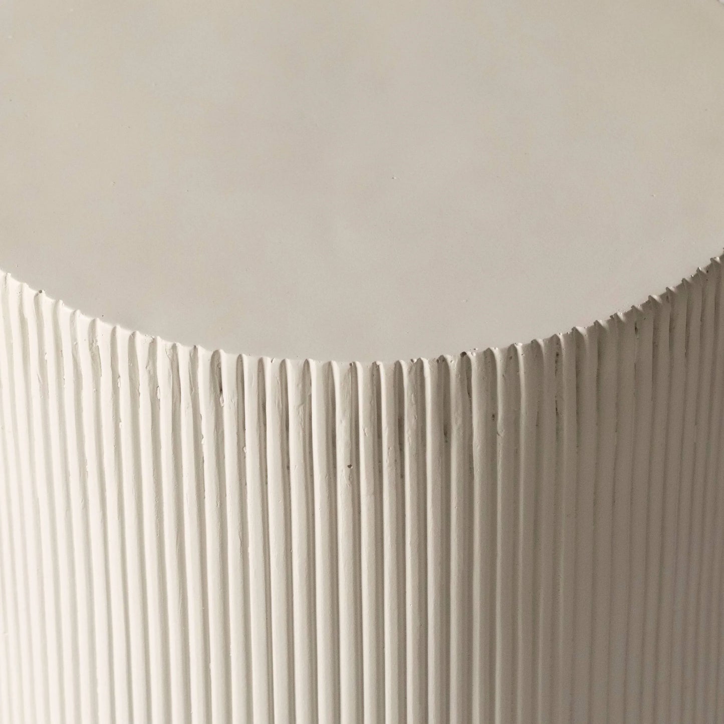 Eden Series Side Table in Fiberstone Round Accent Table for Home, Living Room, Indoor, and Outdoor - Elax Furniture