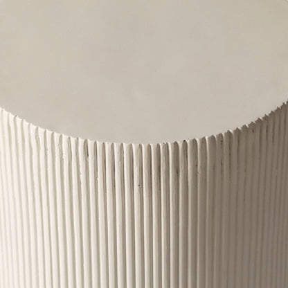 Eden Series Side Table in Fiberstone Round Accent Table for Home, Living Room, Indoor, and Outdoor - Elax Furniture