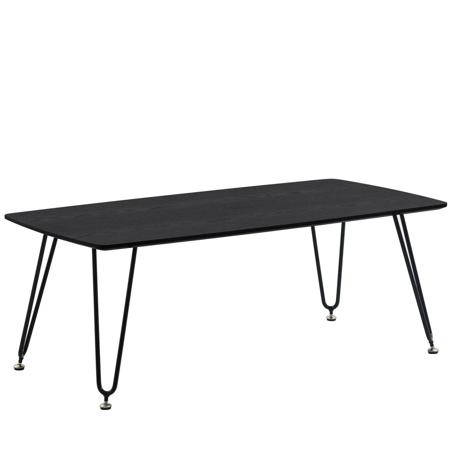 Elmwood Rectangular Coffee Table with Ash Wood Tabletop in Iron - Elax Furniture