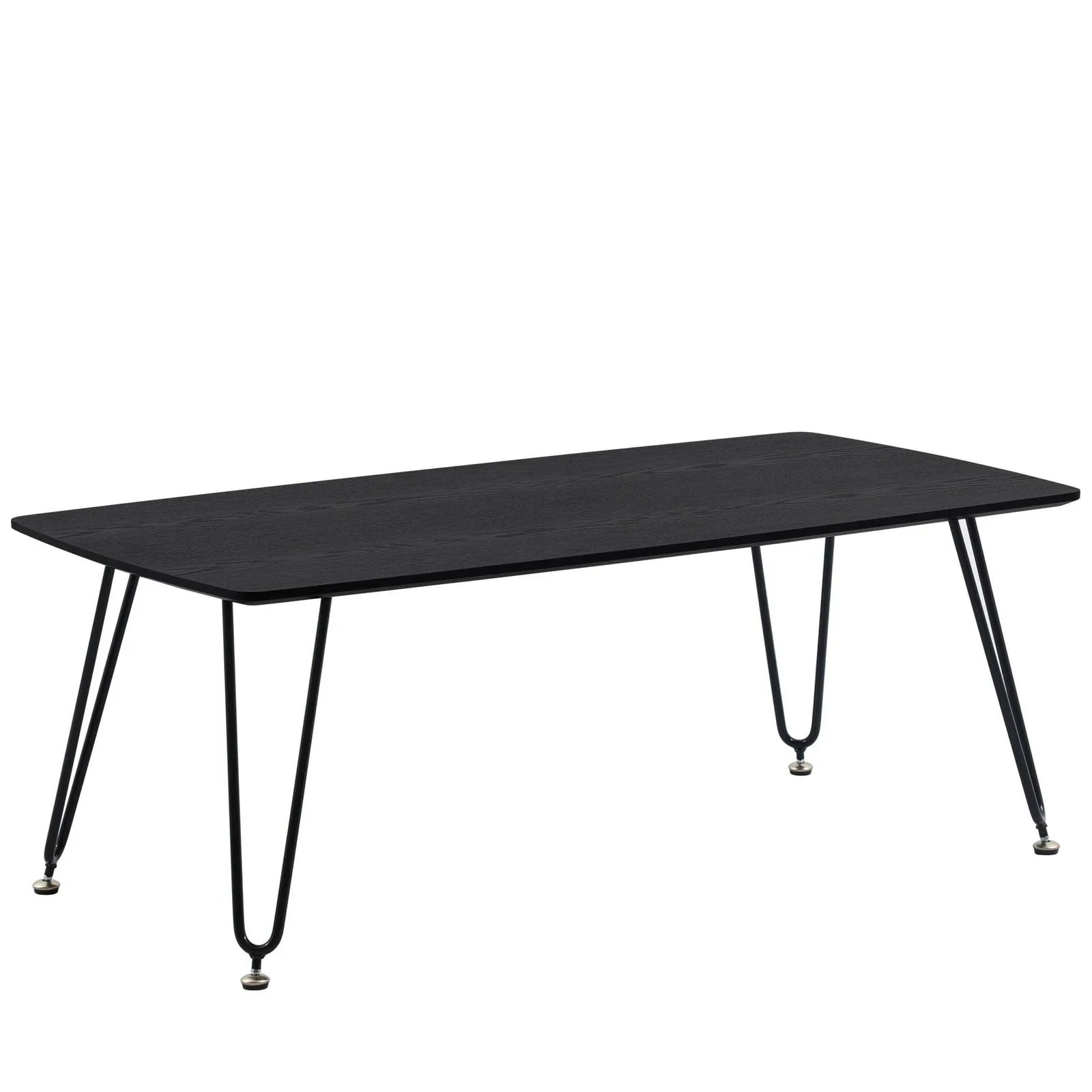 Elmwood Rectangular Coffee Table with Ash Wood Tabletop in Iron - Elax Furniture