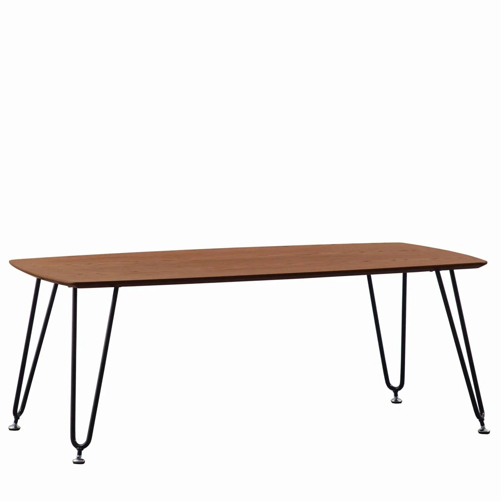 Elmwood Rectangular Coffee Table with Ash Wood Tabletop in Iron - Elax Furniture