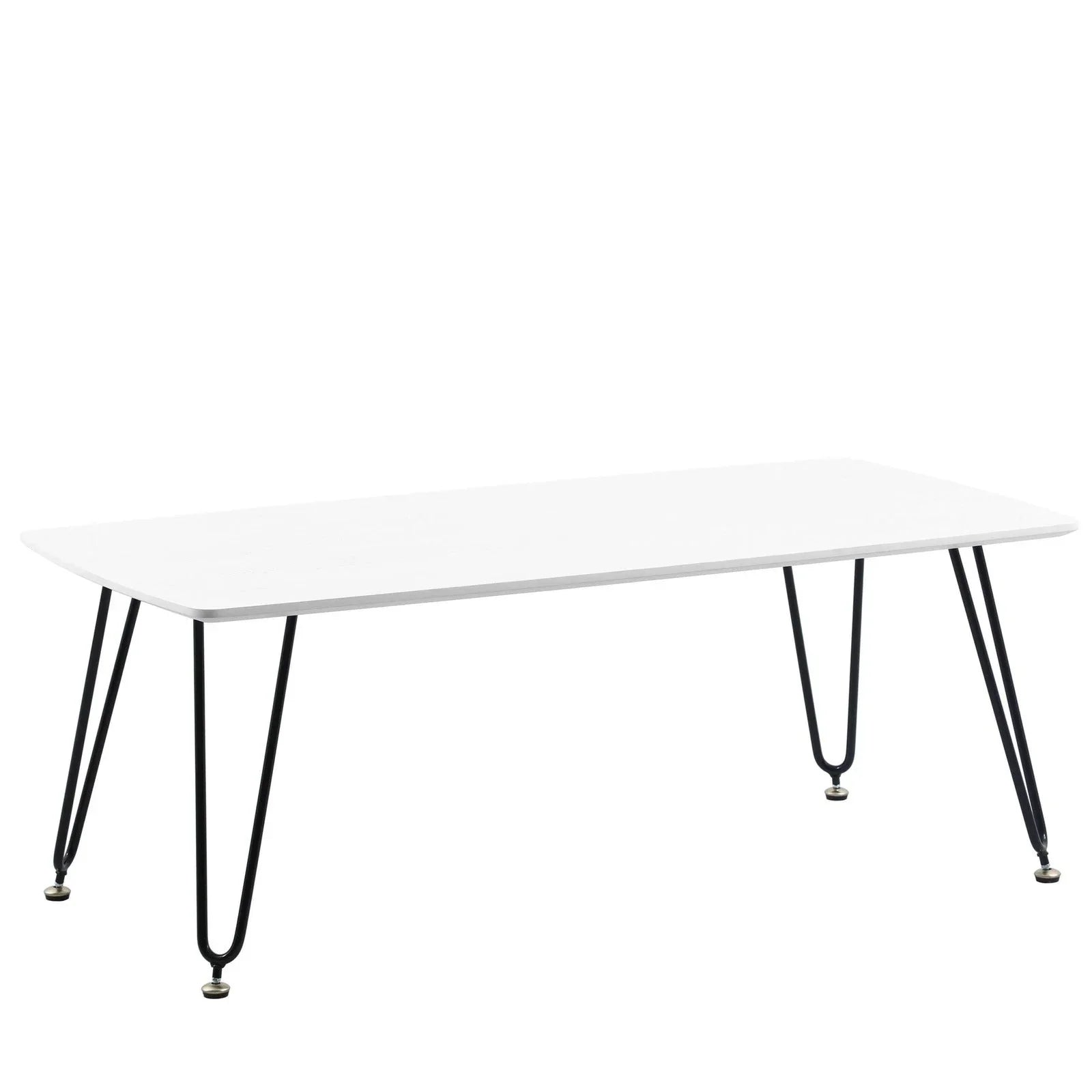 Elmwood Rectangular Coffee Table with Ash Wood Tabletop in Iron - Elax Furniture