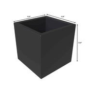 Fern 5-Piece Modern Fiberstone and MGO Clay Square Planter Set for Indoor and Outdoor - Elax Furniture