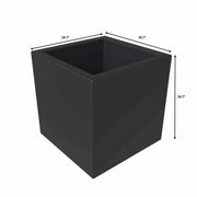 Fern 5-Piece Modern Fiberstone and MGO Clay Square Planter Set for Indoor and Outdoor - Elax Furniture