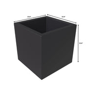 Fern 5-Piece Modern Fiberstone and MGO Clay Square Planter Set for Indoor and Outdoor - Elax Furniture