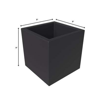 Fern 5-Piece Modern Fiberstone and MGO Clay Square Planter Set for Indoor and Outdoor - Elax Furniture