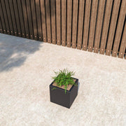 Fern Fiberstone and MGO Clay Mid-Century Modern Square Planter Pot for Indoor and Outdoor - Elax Furniture