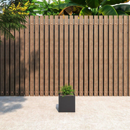 Fern Fiberstone and MGO Clay Mid-Century Modern Square Planter Pot for Indoor and Outdoor - Elax Furniture