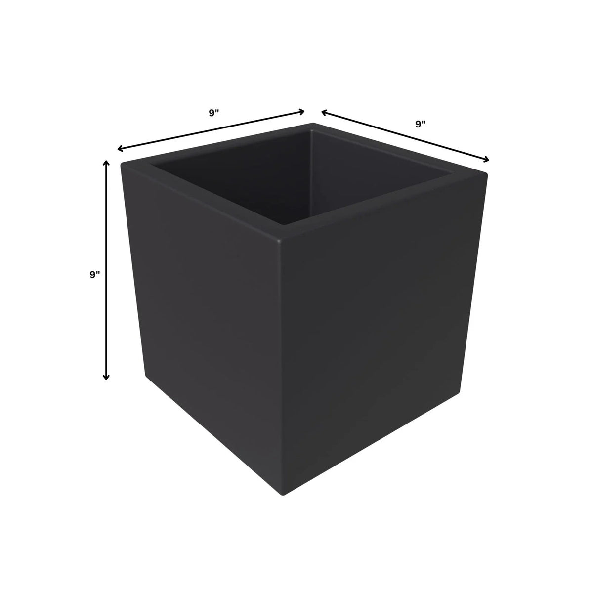 Fern Fiberstone and MGO Clay Mid-Century Modern Square Planter Pot for Indoor and Outdoor - Elax Furniture