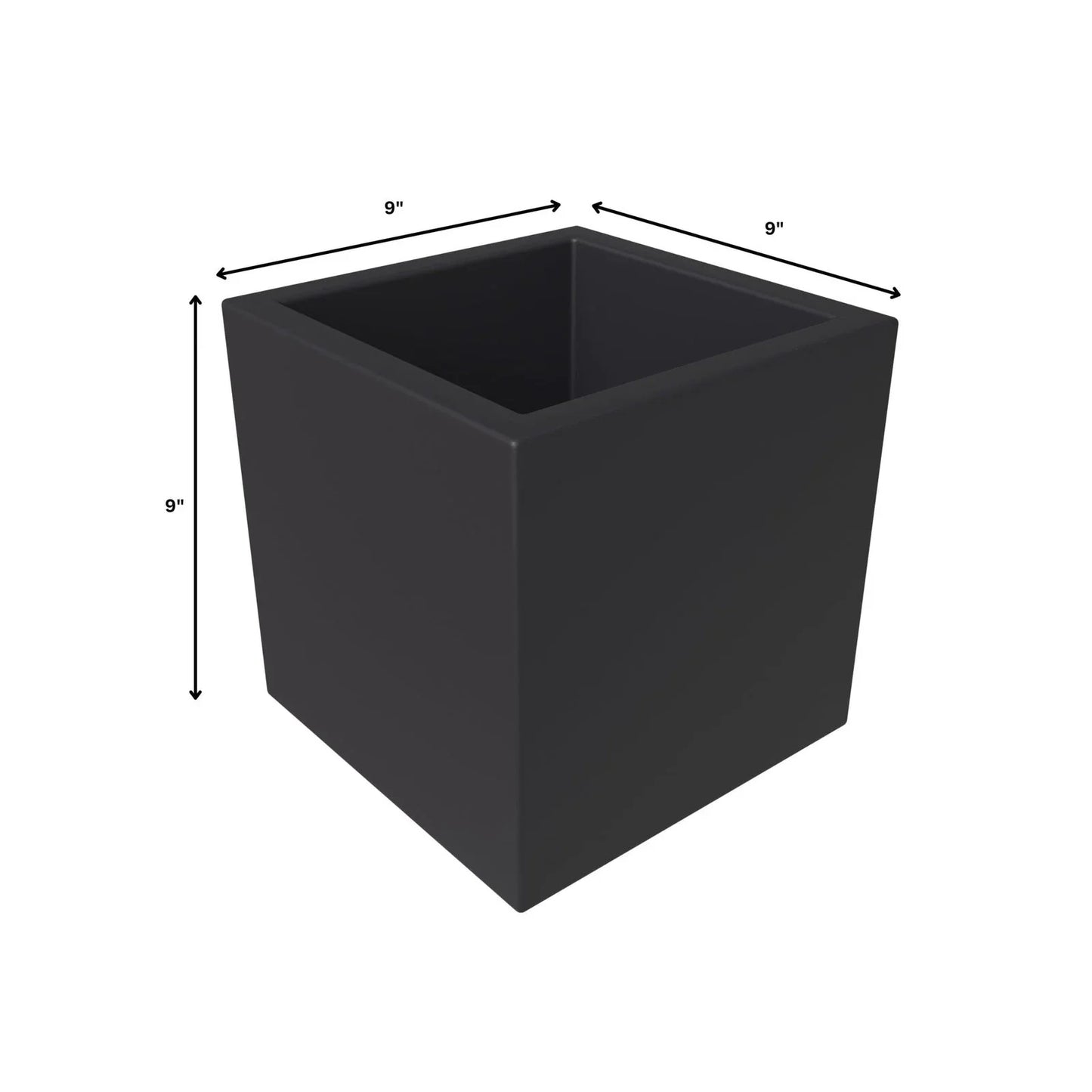 Fern Fiberstone and MGO Clay Mid-Century Modern Square Planter Pot for Indoor and Outdoor - Elax Furniture