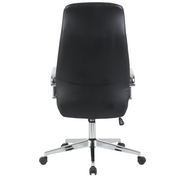 Flux Leather Office Chair Adjustable Height and Tilt with an Iron Frame
