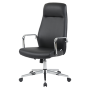 Flux Leather Office Chair Adjustable Height and Tilt with an Iron Frame