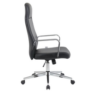 Flux Leather Office Chair Adjustable Height and Tilt with an Iron Frame