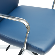 Flux Leather Office Chair Adjustable Height and Tilt with an Iron Frame