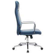 Flux Leather Office Chair Adjustable Height and Tilt with an Iron Frame