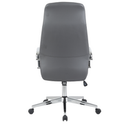 Flux Leather Office Chair Adjustable Height and Tilt with an Iron Frame