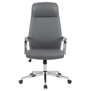 Flux Leather Office Chair Adjustable Height and Tilt with an Iron Frame
